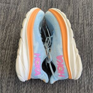 HOKA Sneakers Clifton 9 - Blue Orange Women’s Size 8.5 Used